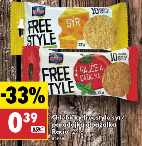 Racio chlebíčky Freestyle syr