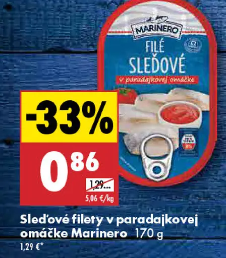 Marinero Sleďové filety v paradajkovej omáčke