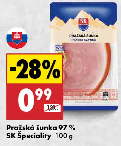 Pražská šunka 97% SK Špeciality