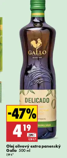 Gallo Olej olivový extra panenský Delicado