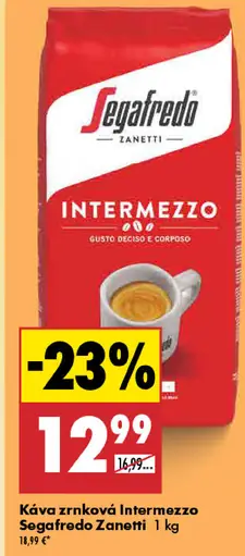 Segafredo Zanetti Káva zrnková Intermezzo