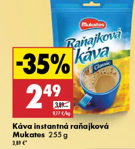 Mukates Káva instantná raňajková