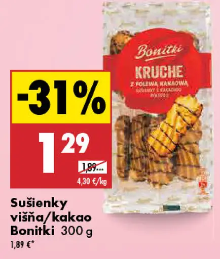 Sušienky višňa/kakao