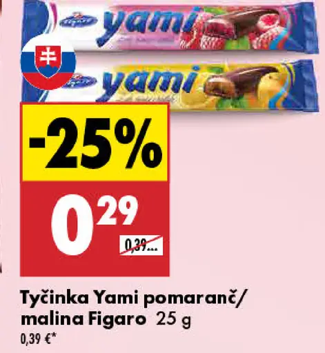 Tyčinka Yami pomaranč/malina