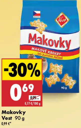 Makovky makové krekry