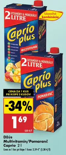 Caprio Plus džús multivitamín
