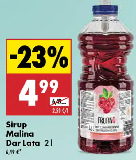Frutino sirup malina Dar Lata