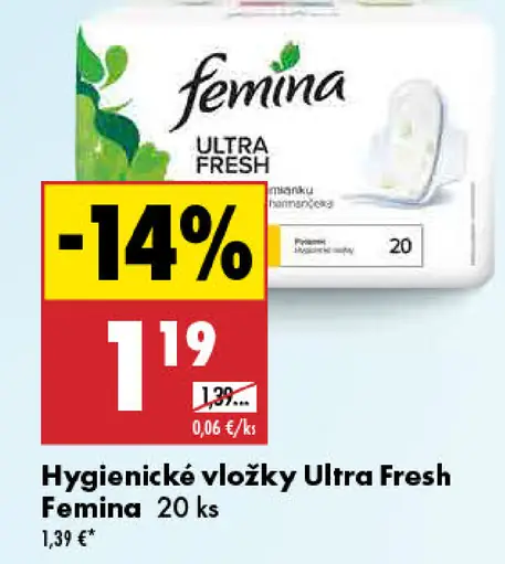 Femina Hygienické vložky Ultra Fresh