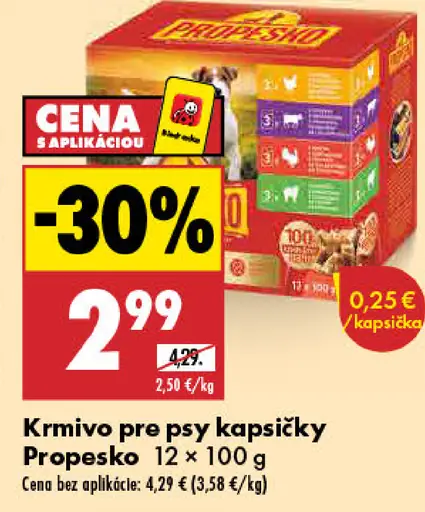 Propesko kapsičky pre psy