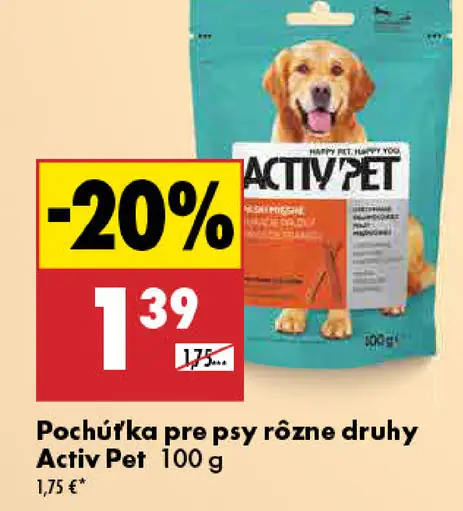 Activ Pet Pochúťka pre psy rôzne druhy