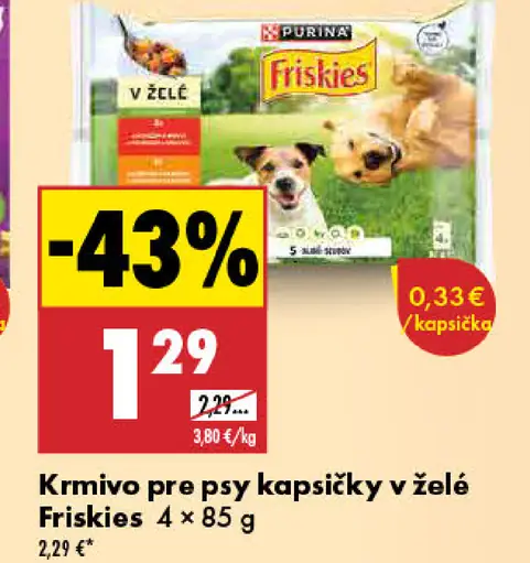 Friskies Krmivo pre psy kapsičky v želé