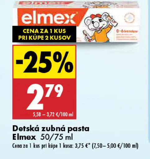 Elmex Junior detská zubná pasta