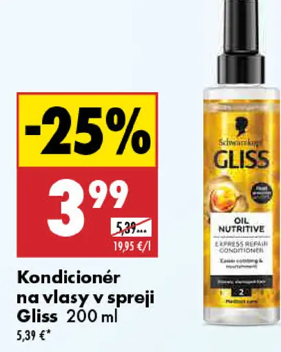 Gliss kondicionér na vlasy v spreji