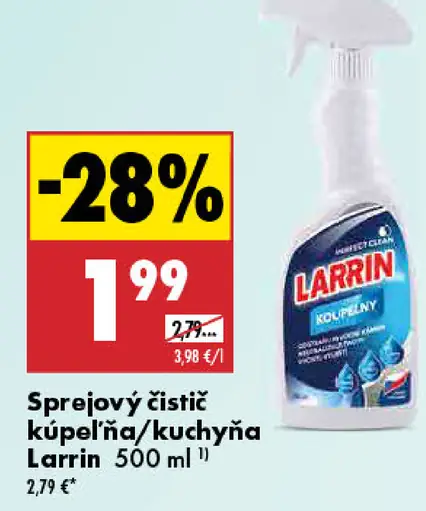 Larrin Sprejový čistiť kúpeľňa/kuchyňa