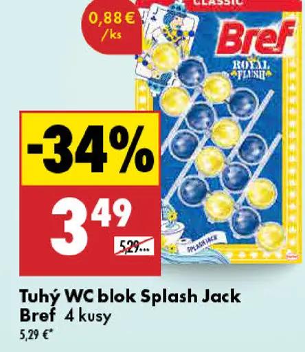 Bref tuhý WC blok Splash Jack
