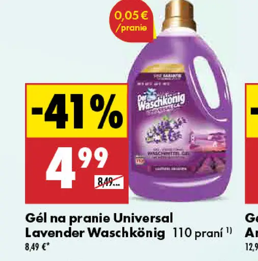 Der Waschkönig Universal Lavender gél na pranie