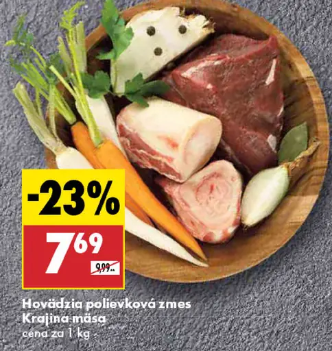 Krajina mäsa Hovädzia polievková zmes