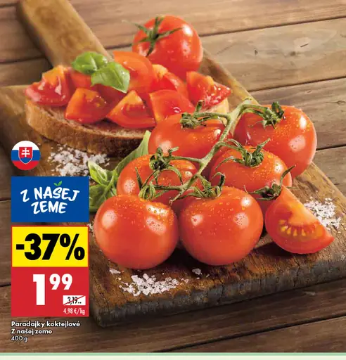 Paradajky kokteilové Z našej zeme