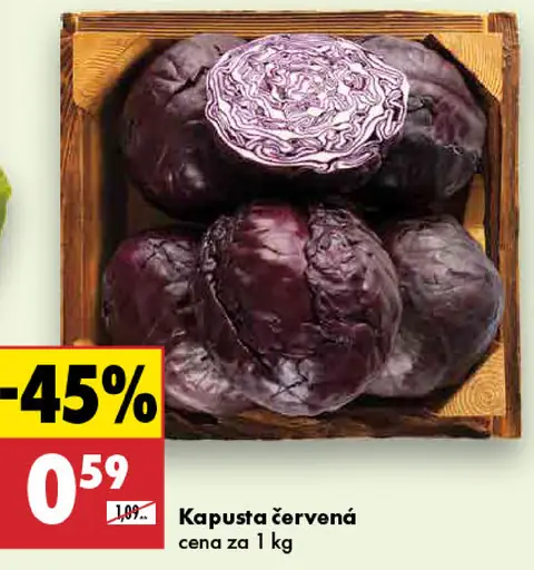 Kapusta červená čerstvá