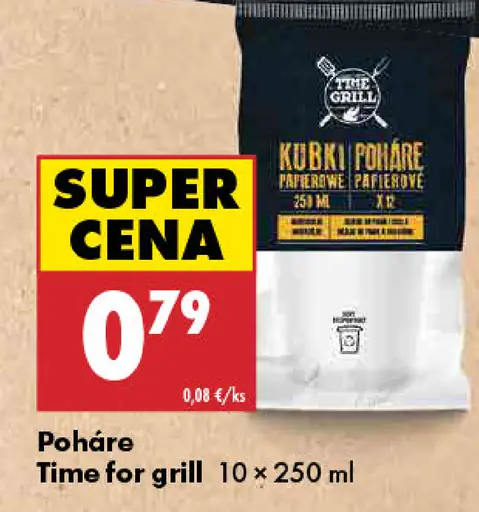 Time for Grill poháre