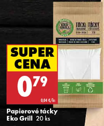 Eko Grill Papierové tácky