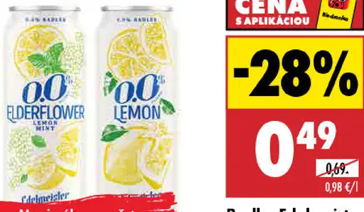 Radler Edelmeister Citrón Mäta/Citrón 0,0 %