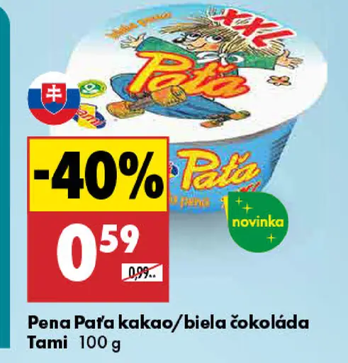 Tami Pena Paťa kakao / biela čokoláda