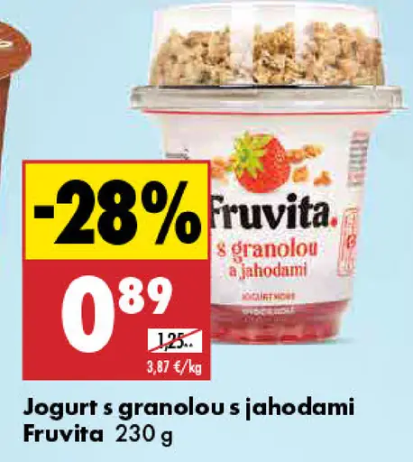 Fruvita Jogurt s granolou o jahodami