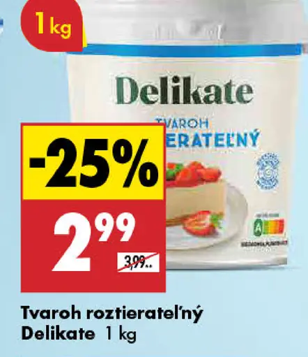 Delikate Tvaroh roztierateľný