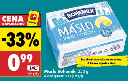 Bohemilk Maslo tradičné
