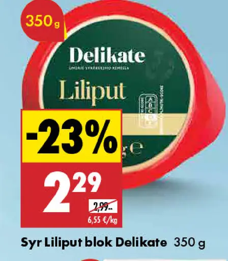Delikate Syr liliput blok