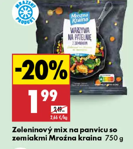 Mrożna kraina Zeleninový mix na panvicu so zemiakmi