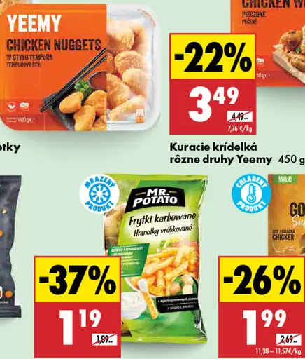 Yeemy Kuracie krídelká rôzne druhy