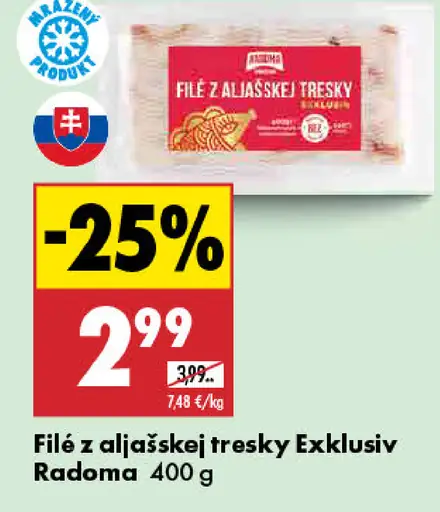 Radoma Filé z aljašskej tresky