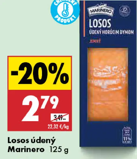 Marinero losos údený horúcim dymom jemný