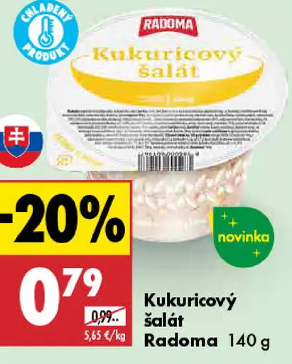 Radoma kukuricový šalát