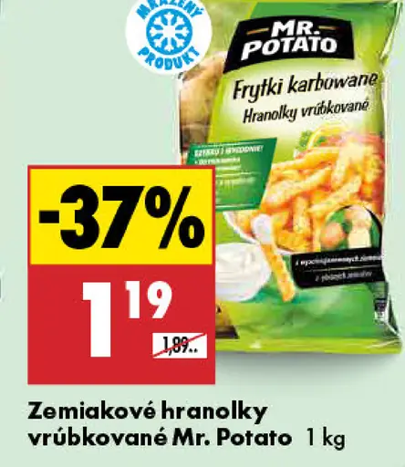 Zemiakové hranolky vrúbkované Mr. Potato
