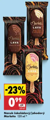 Marletto Lava nanuk čokoládový/jahodový