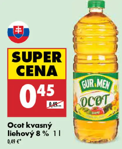 Gurman kvasný liehový ocot 8 %