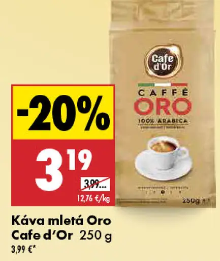 Cafe d'Or Caffè Oro káva zrnková