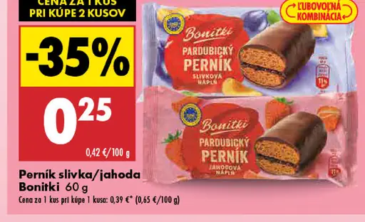 Bonitki Perník slivka/jahoda