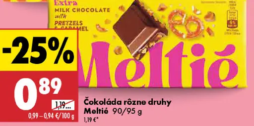 Meltie Želé v čokoláde višňa/pomaranč