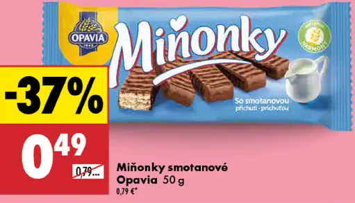 Opavia Miňonky smotanové