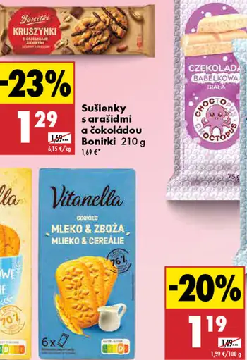 Bonitki Sušienky s arašidmi a čokoládou