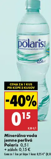 Polaris minerálna voda jemne perlivá