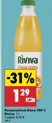 Riviva pomarančová šťava 100 %