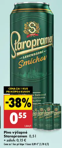 Staropramen výčapné plechovka