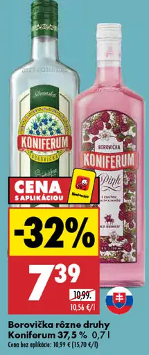 Koniferum borovička rôzne druhy