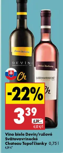 Víno biele Devín Chateau Topoľčianky