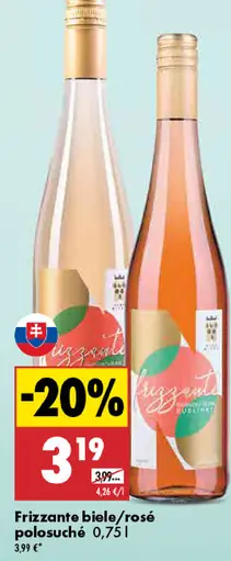 Frizzante biele alebo rosé polosuché